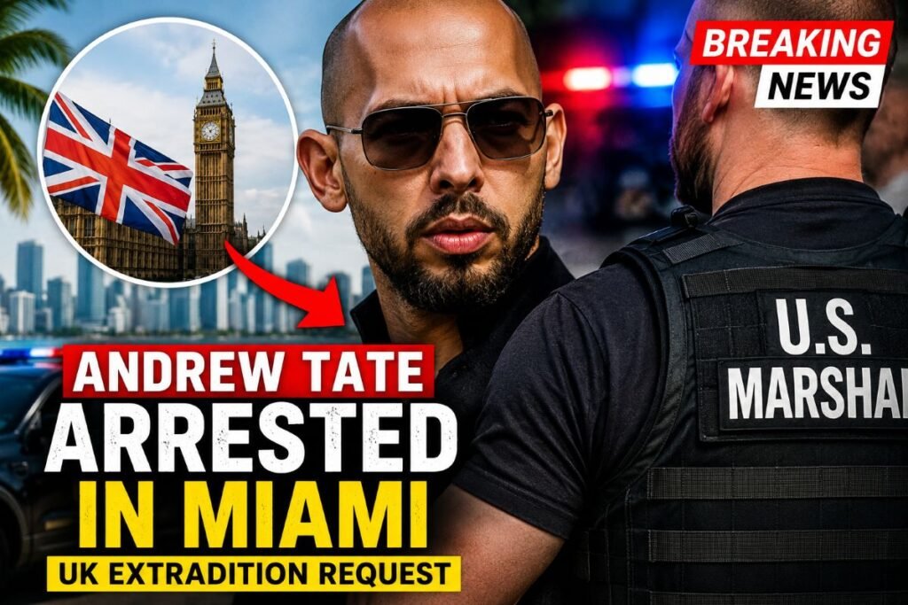 Andrew Tate arrested in Miami as UK extradition request brings new criminal charges to the United States Andrew Tate