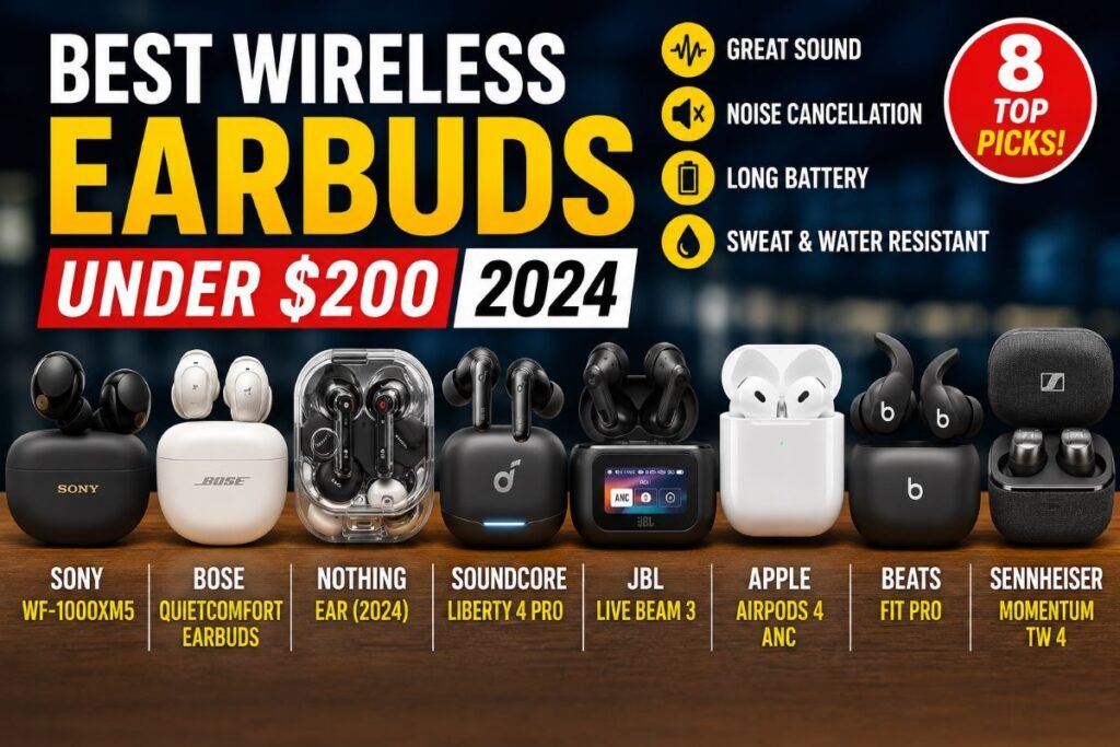 Best Wireless Earbuds Under $200 2024