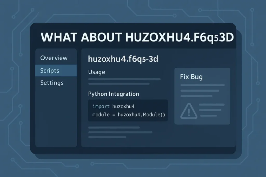 Fix Huzoxhu4.f6q5-3d Bug: Simple Troubleshooting Guide!